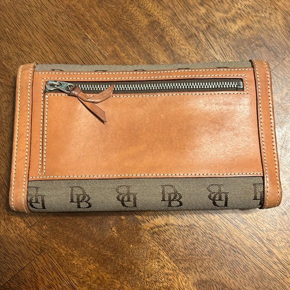 Dooney &Bourke Vintage leather and canvas wallet - Picture 2 of 6